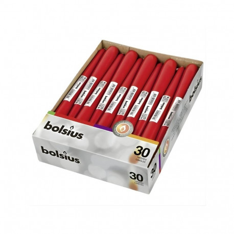 Bolsius Table Candle 245/24mm Red 1pc