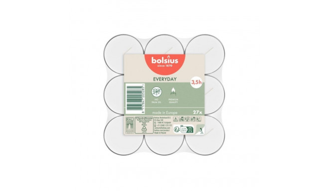Bolsius Tealight Candles White 27pcs