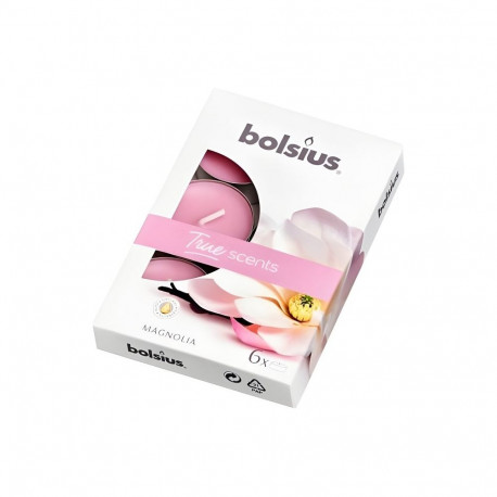 Bolsius True Scents Tealights Scented Candles Magnolia 6pcs