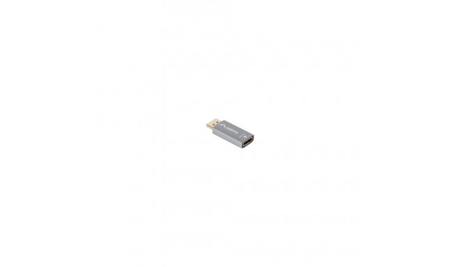 Lanberg HDMI(M)->Displayport(F) Adapter 4K on cable 20cm, Silver
