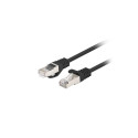 PATCHCORD CAT.6 FTP 1M BLACK FLUKE PASSED LANBERG 10-PACK
