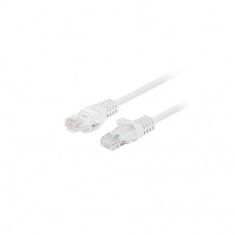 PATCHCORD CAT.6 UTP 1.5M WHITE FLUKE PASSED LANBERG 10-PACK