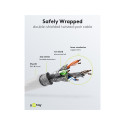 Goobay CAT 6A patch-kaabel, S/FTP (PiMF), valge 3 m