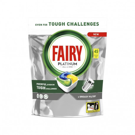 Fairy Platinum sidruni nõudepesukapslid 45tk