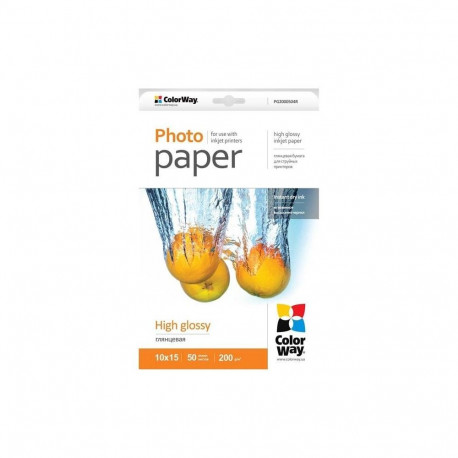 PHOTO PAPER COLORWAY läikiv 50 tk 10x15