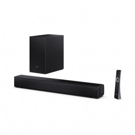 Sharp Compact 2.1 Soundbar with Wireless Subwoofer | HT-SBW121 | 240 W | Bluetooth | Wireless connec