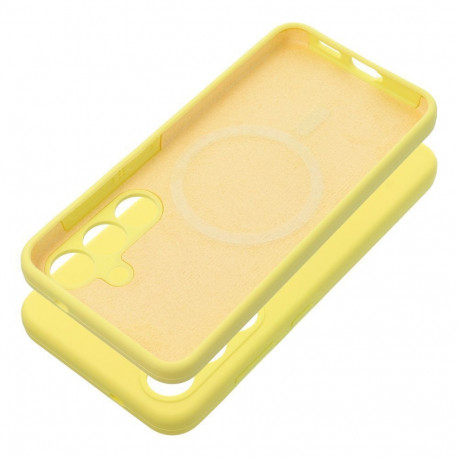 Case for Honor 400 SMART Silicone 2mm (camera protection) compatible with MagSafe yellow