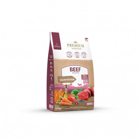 POKUSA Premium Selection veiseliha täiskasvanud kuiv koeratoit 12kg