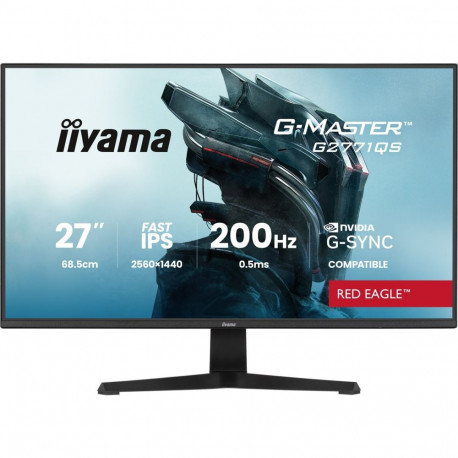 iiyama G-MASTER G2771QS-B1 arvutimonitor 68,6 cm (27") 2560 x 1440 pikslit wide quad hd must