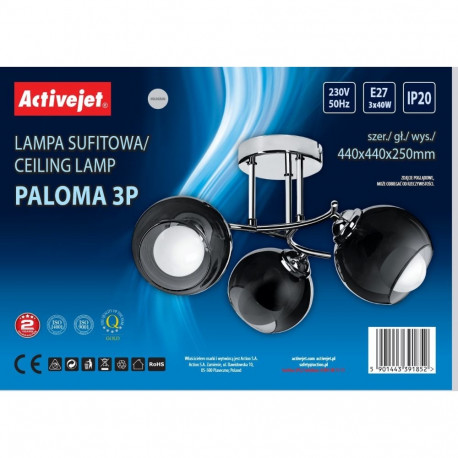 Activejet AJE-PALOMA 3P E27 3x40W pendant lamp