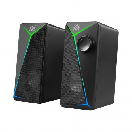 J5 2.0 6W LED USB PC Speakers - Black