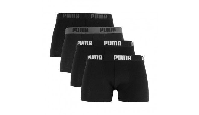 Puma meeste bokserid Basic 938198 01 4-pakk M, must