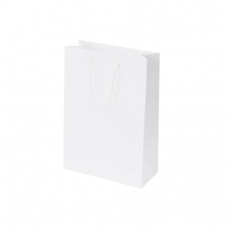 Kinkekott 23 x 10 x 33cm 200g matt valge