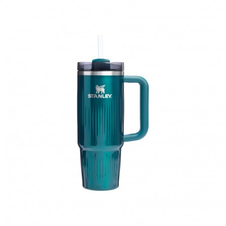Stanley The Quencher H2.0 Thermos mug with straw 1.18L Glossy teal