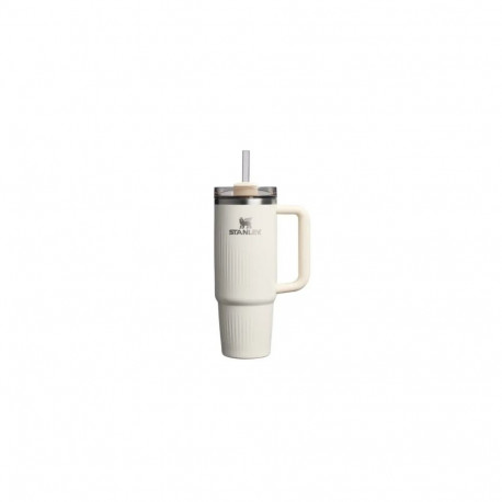 Stanley The Quencher H2.0 Thermos mug with straw 0.89 L Glossy cream