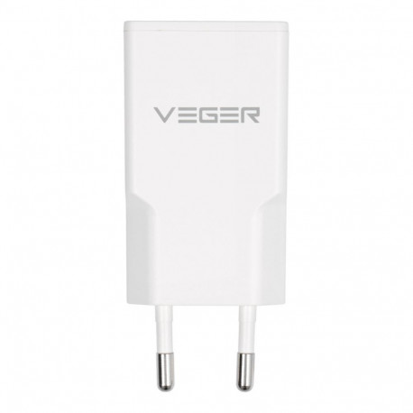 Veger Phone charger VEGER USB A + USB C QC PD 30W 30W1A1C white