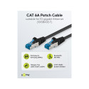 Goobay CAT 6A Patch-kaabel, S/FTP (PiMF), must 1 m