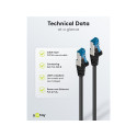 Goobay CAT 6A Patch Cable, S/FTP (PiMF), black 1 m
