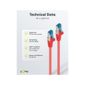 Goobay CAT 6A Patch Cable, S/FTP (PiMF), red 0.5 m