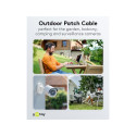Goobay CAT 6A välitingimuste patch-kaabel, U/UTP, must 75 m