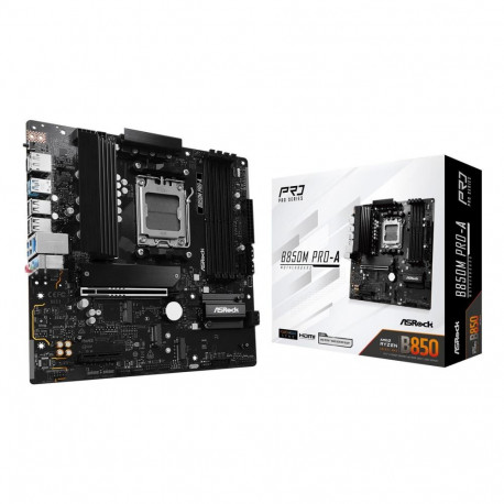 Mainboard|ASROCK|AMD B850|SAM5|Micro-ATX|Memory DDR5|Memory slots 4|1xPCI-Express 4.0 4x	|1xPCI-Expr
