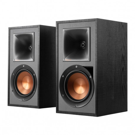 Klipsch Reference R-51PM Powered Bookshelf Speakers, Black, Pair