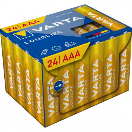 1x24 Varta Longlife Power AAA kuubik