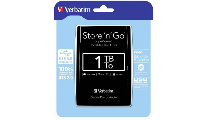 Verbatim Store n Go 2,5 1TB USB 3.0 must 53023