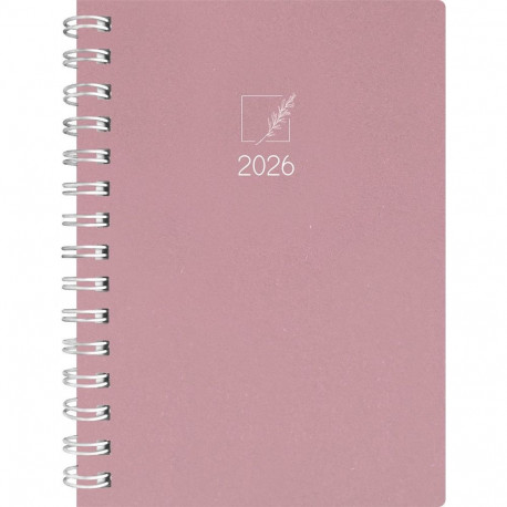 Raamatkalender Nature A5 Päev spiraalköide roosa eco 40704
