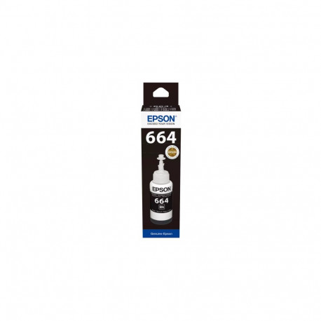 Epson 664BK (C13T66414A) Ink Refill Bottle, Black