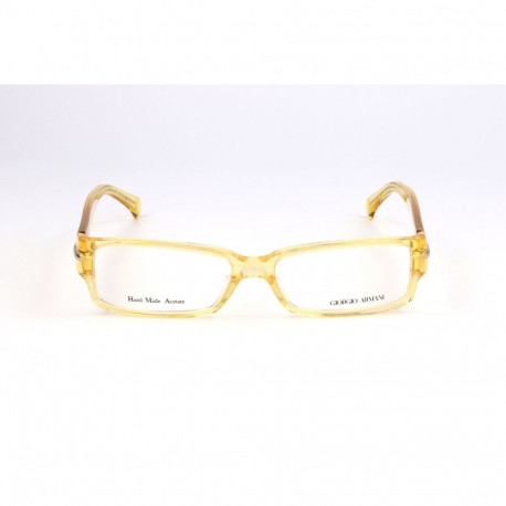 Men' Spectacle frame Armani GA713FRF Yellow Ø 53 mm