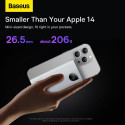 Baseus Adaman2 power bank with digital display 2x USB-A / 1x USB-C 10000mAh 30W - white