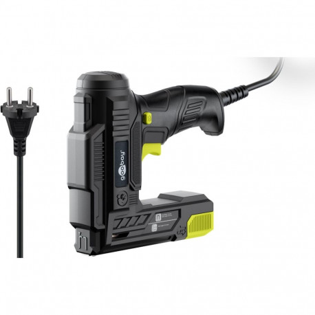 Goobay Tools 2-in-1 Electric Staple Gun Set, Corded