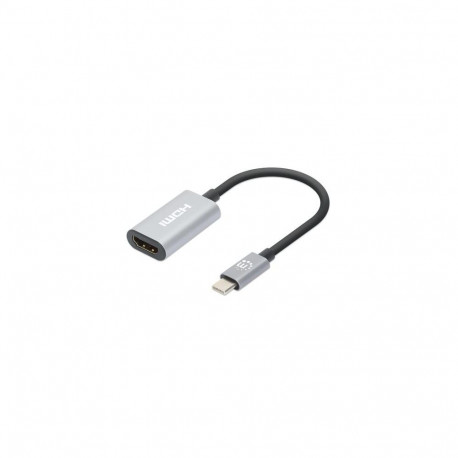 Manhattan USB-C to HDMI Cable, 4K@60Hz, 5 Gbps (USB 3.2 Gen1 aka USB 3.0), 11cm, Male to Male, Black