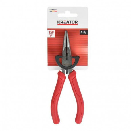Kreator kõverate otstega tangid KRTH60601, 162 mm, 50 mm, 36 mm, lame haare, süsinikteras, libisemis