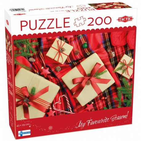 Puzzle 200 elements Christmas presents
