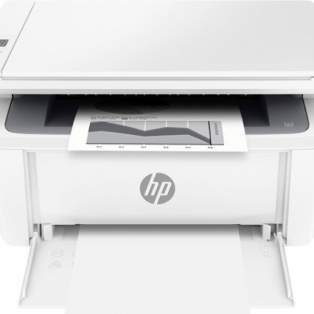 The HP LaserJet MFP M140w (7MD72F) is a compact, monochrome (black and white) laser
