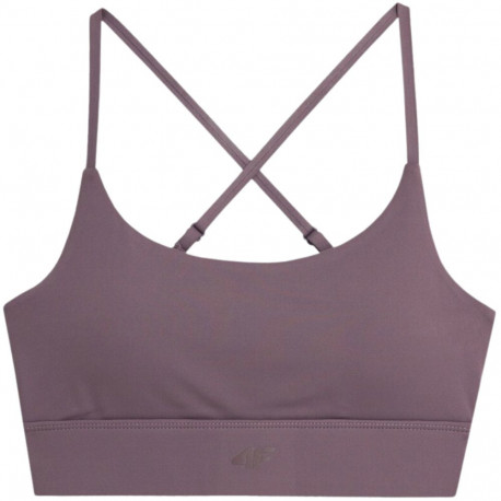 Stanik sportowy 4F F079 fioletowy 4FAW23USBAF079 82S XL