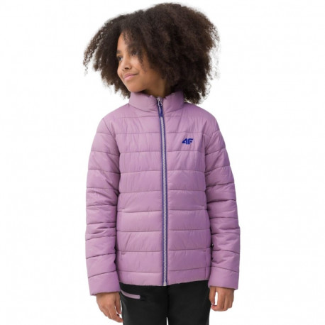 4F tüdrukute tepitud jope 4FJSS23TDJAF073 52S 164cm, helelilla