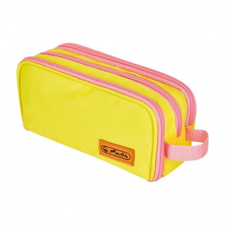 Herlitz pinal, 3 lukuga - Neon, kollane/roosa