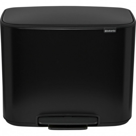 Brabantia Bo Pedal Bin black, 11 + 23 L