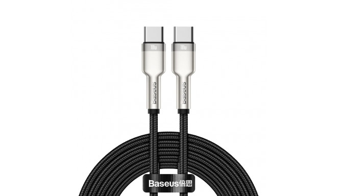 Baseus kaabel USB-C - USB-C Cafule Metal PD 100W 2m, must 
