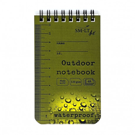 Märkmk 75x125 mm, ruut, 48l, spiraal, veekindel paber, SMLT