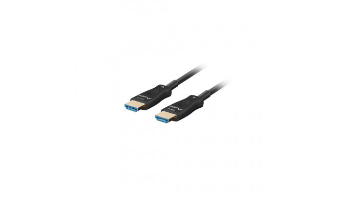 HDMI M/M V2.1 CABLE 50M OPTICAL BLACK AOC LANBERG