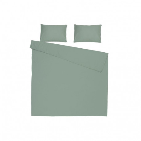 BED COV SET SOLID WATER GREY SAT 200X220