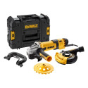 DEWALT ANGLE GRINDER 125/1500W ADJUSTABLE ROTATION WITH COVER DWE46150 + BOX + TAR. DIAM.