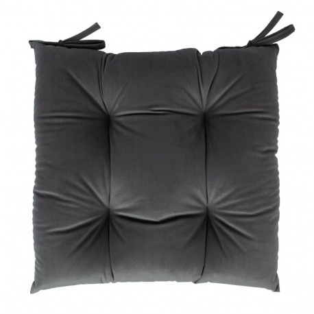 Chair cushion VELVET NEW 40x40cm, grey