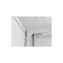 Wall-Mount rack cabinet 19 inches 4U 600x450, perforated door (Flat Pack) grey