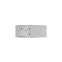 Wall-Mount rack cabinet 19 inches 4U 600x450, perforated door (Flat Pack) grey
