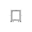 Open rack stand 19 inches 12U 600x600-1100 adjustable grey